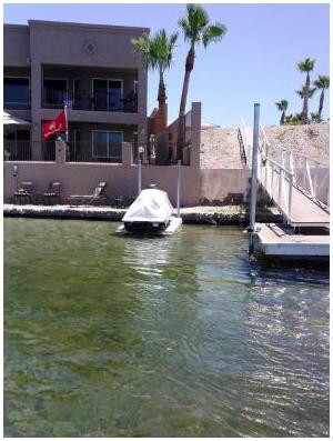 Customer Jet Ski Dock and Pole