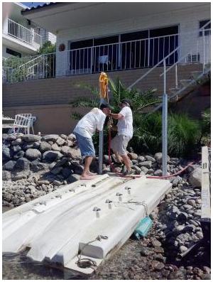 Jet Ski Pole Installation